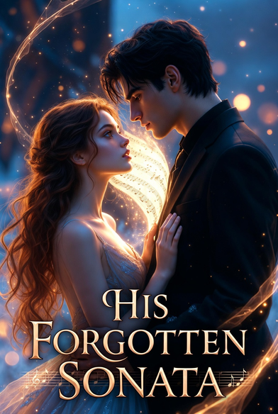 A musical score titled "His Forgotten Sonata, 1" featuring handwritten notes and annotations on aged paper.